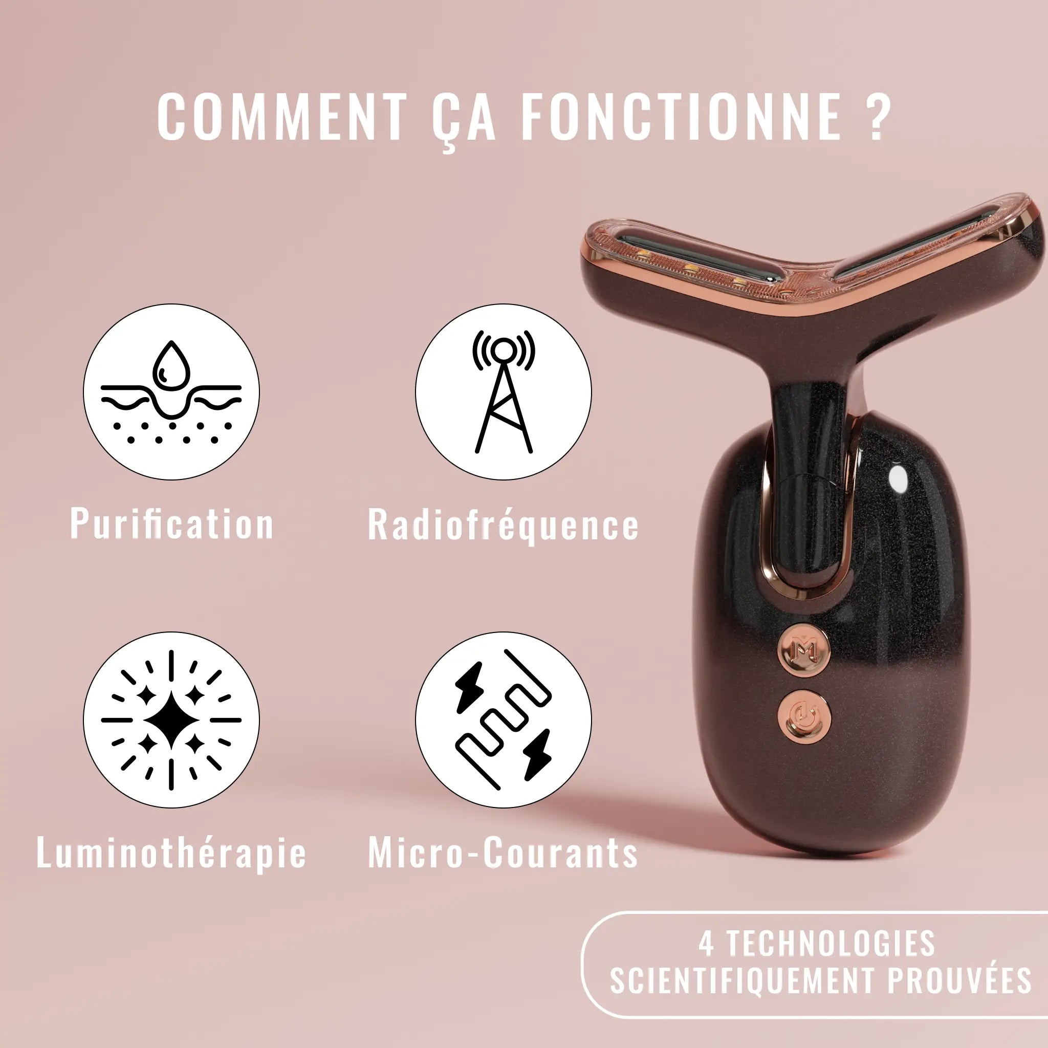 Appareil Anti-Âge Visage 4-en-1 - SkinRevive Pro + 1 Huile OFFERTE